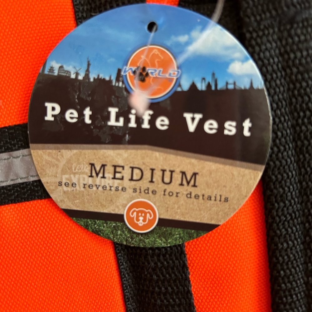 Pet life vest size medium